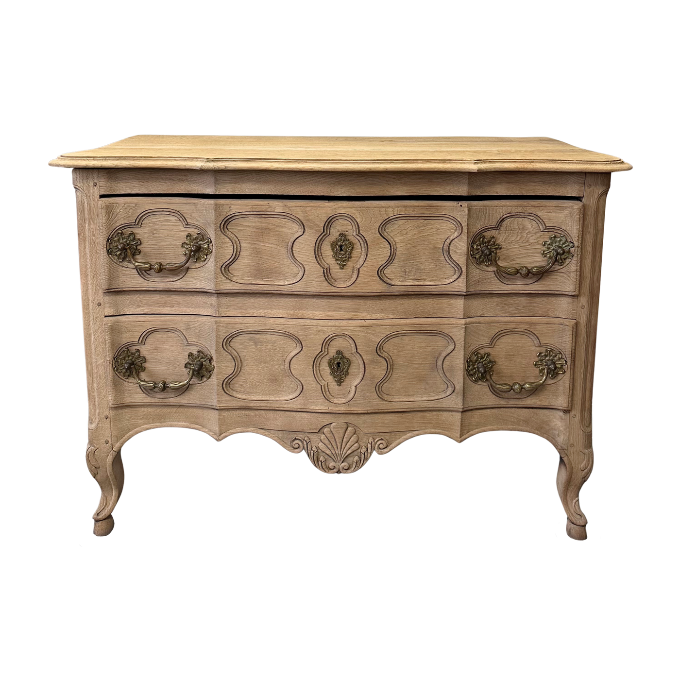 Antique French Petite Bleached Commode