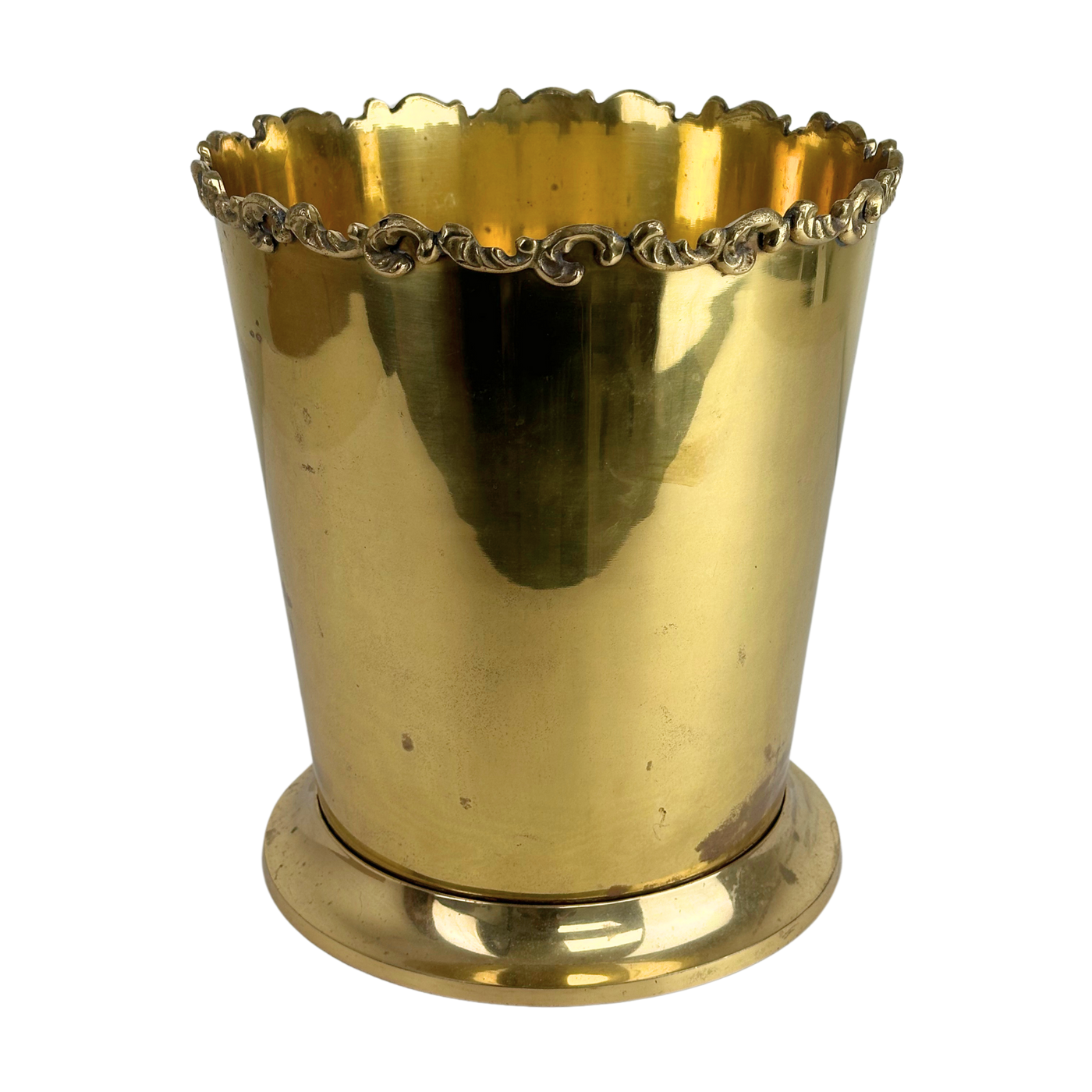 Brass Wastebasket