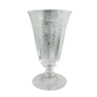 Vintage Fostoria 'Corsage' Crystal Footed Tumblers, Set of 5