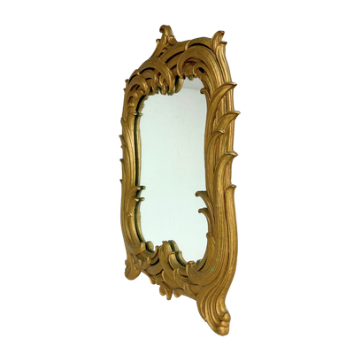 Petite Vintage Hollywood Regency Mirror