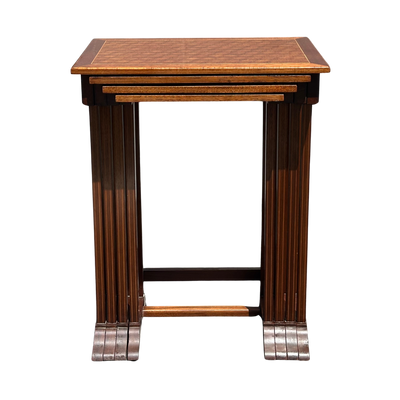 19th c. French Marquetry Nesting Tables
