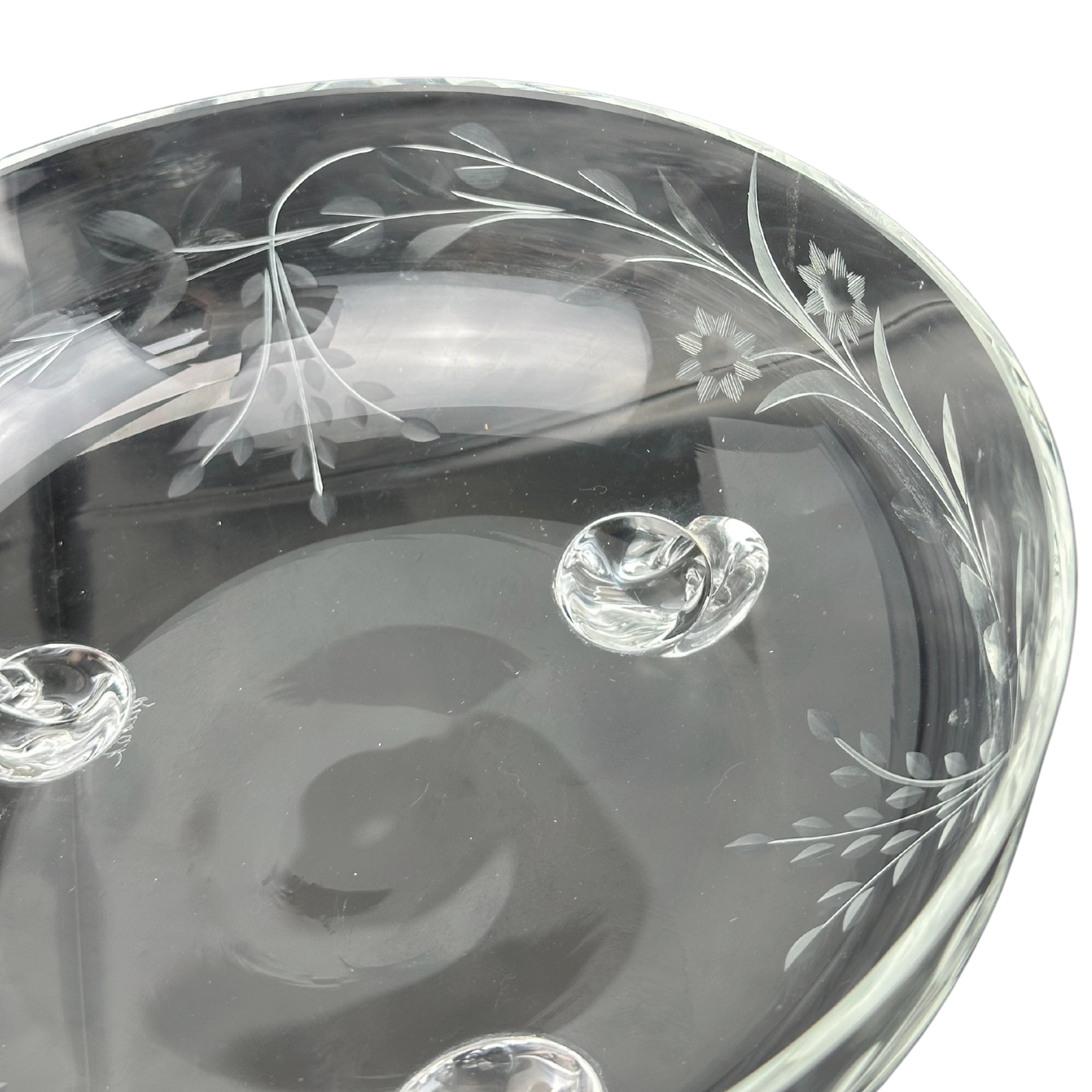 Kusak Crystal 'Jasmine' Footed Bowl