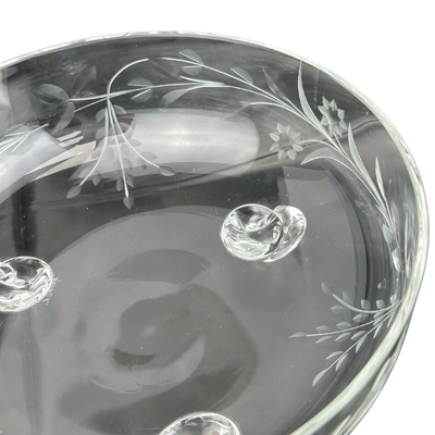 Kusak Crystal 'Jasmine' Footed Bowl