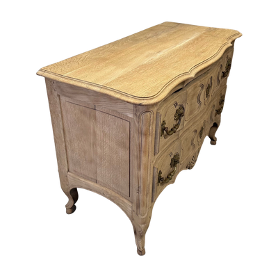 Antique French Petite Bleached Commode