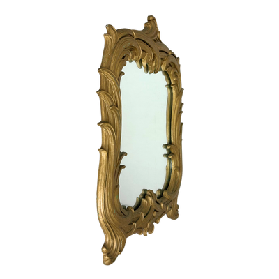 Petite Vintage Hollywood Regency Mirror