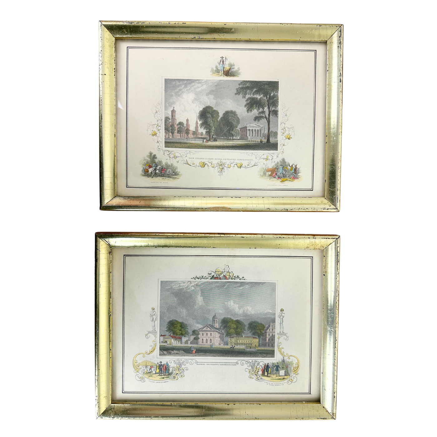 Borghese Framed Harvard and Yale Prints