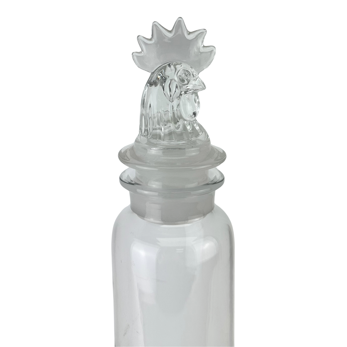 Vintage Heisey Rooster Glass Cocktail Shaker