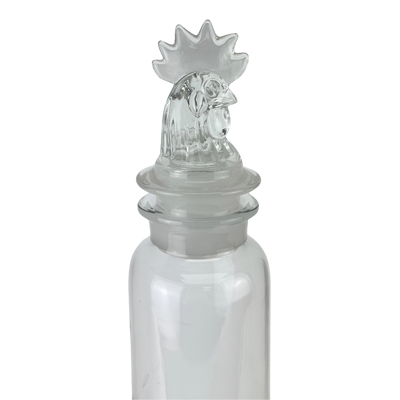 Vintage Heisey Rooster Glass Cocktail Shaker