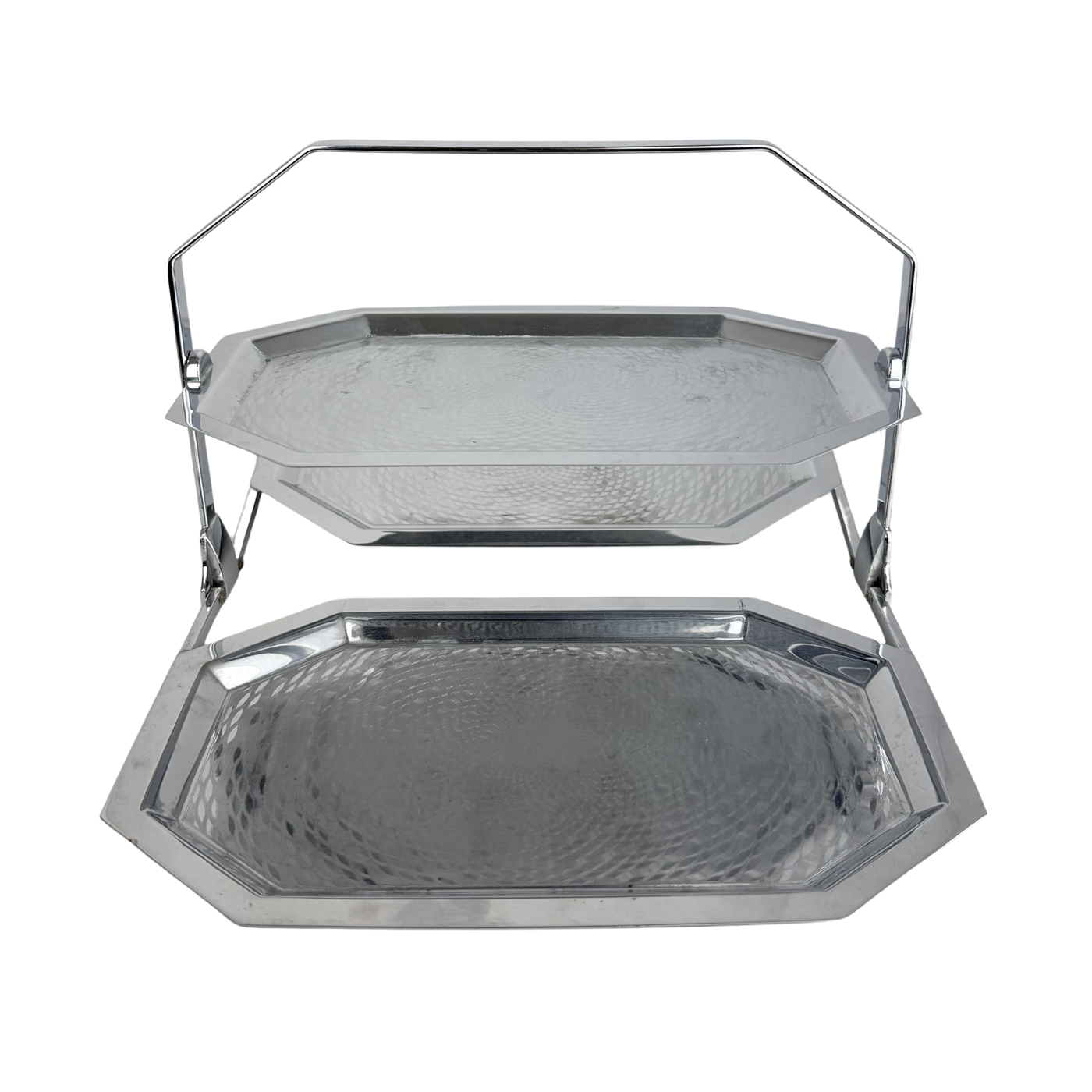 Vintage 3-Tier Folding Tray