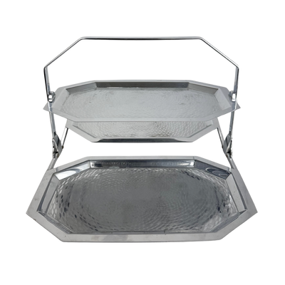 Vintage 3-Tier Folding Tray