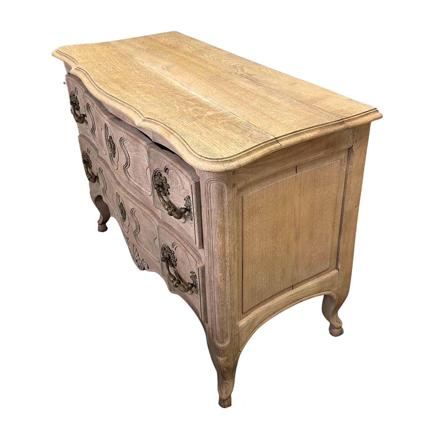 Antique French Petite Bleached Commode