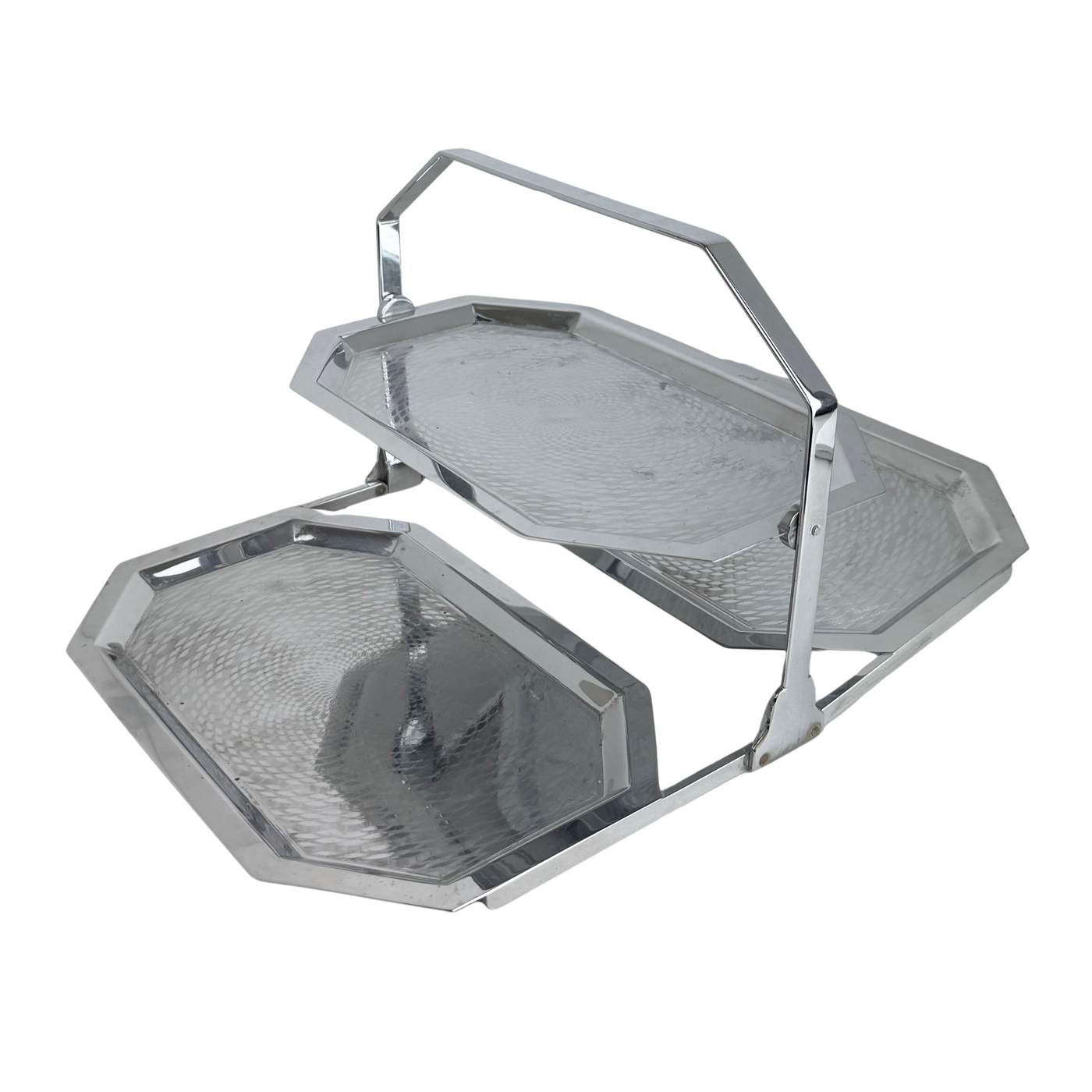 Vintage 3-Tier Folding Tray