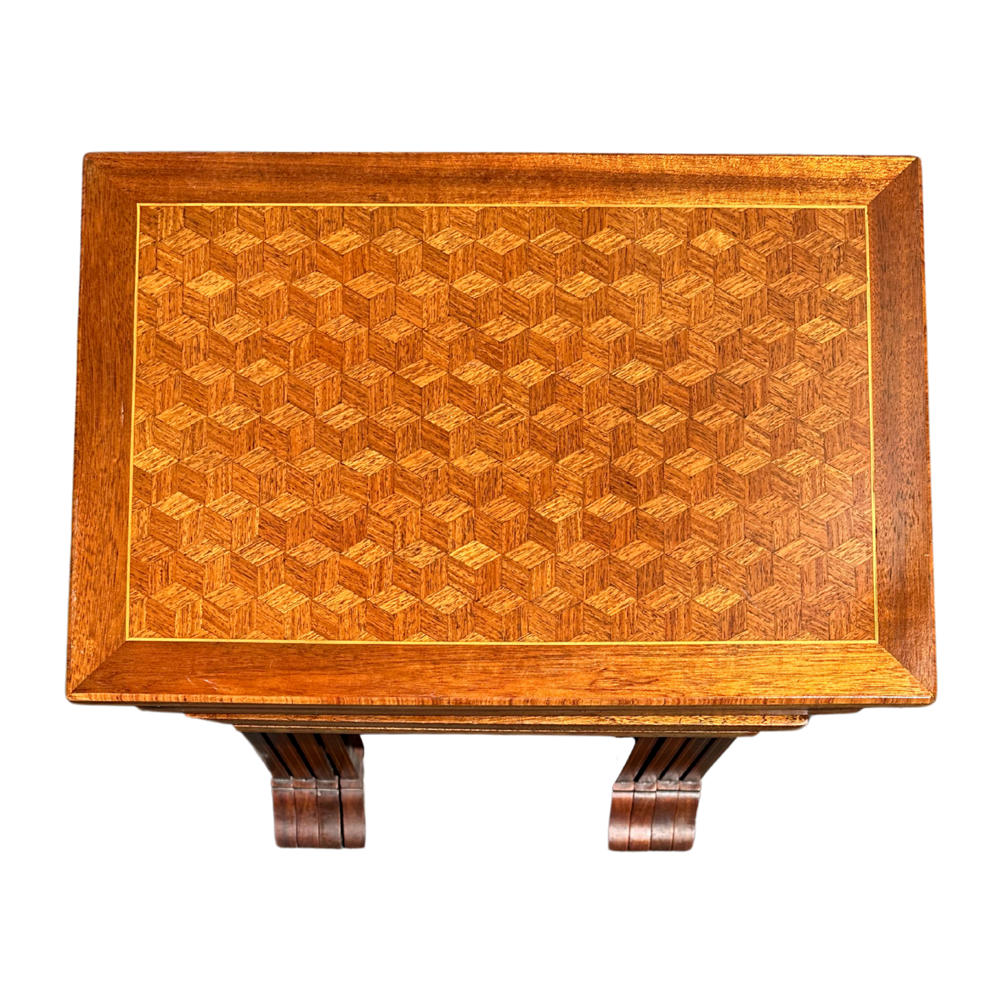 19th c. French Marquetry Nesting Tables