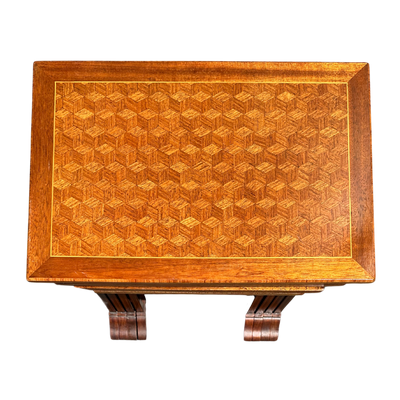19th c. French Marquetry Nesting Tables