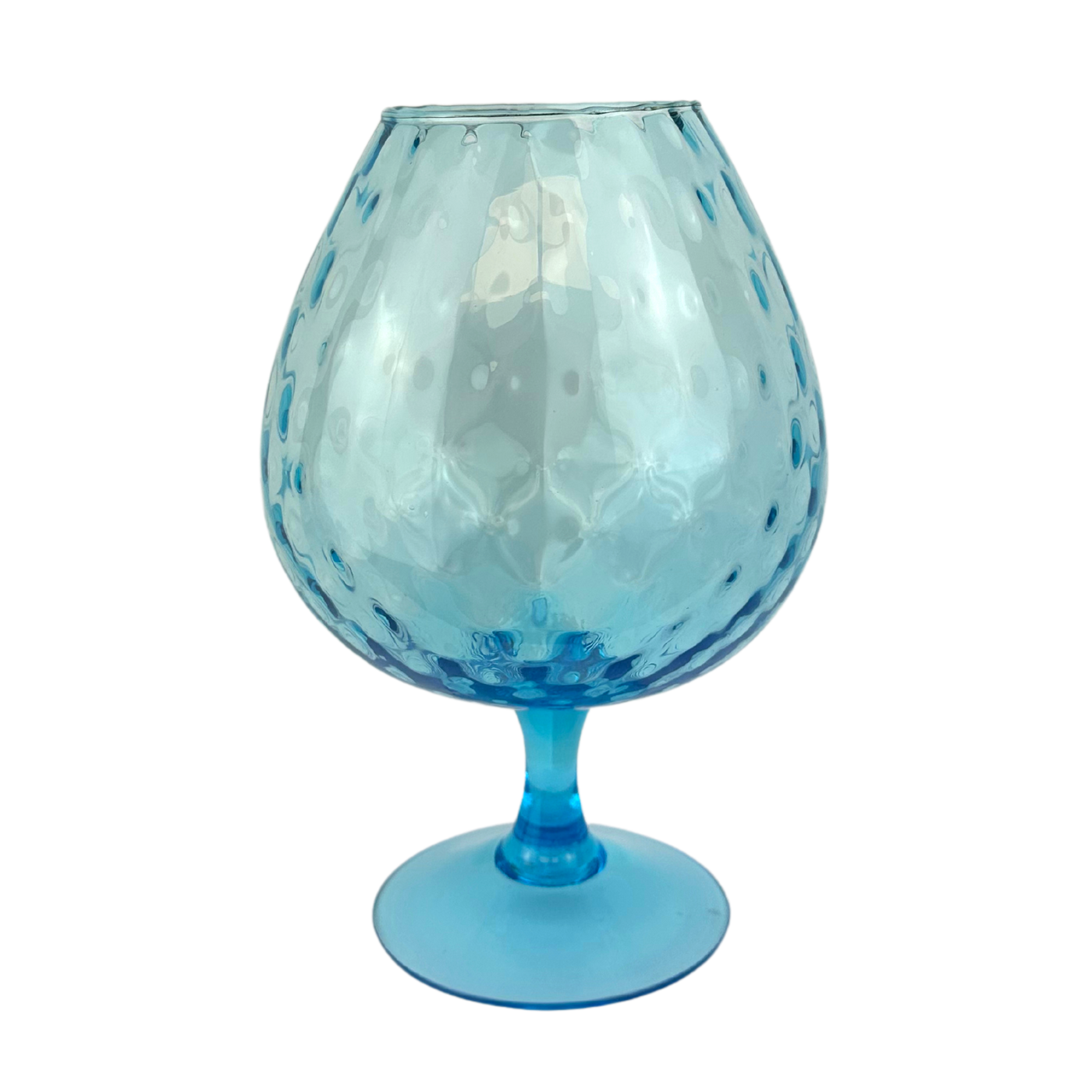 Vintage Empoli Aqua Blue Brandy Snifter / Vase