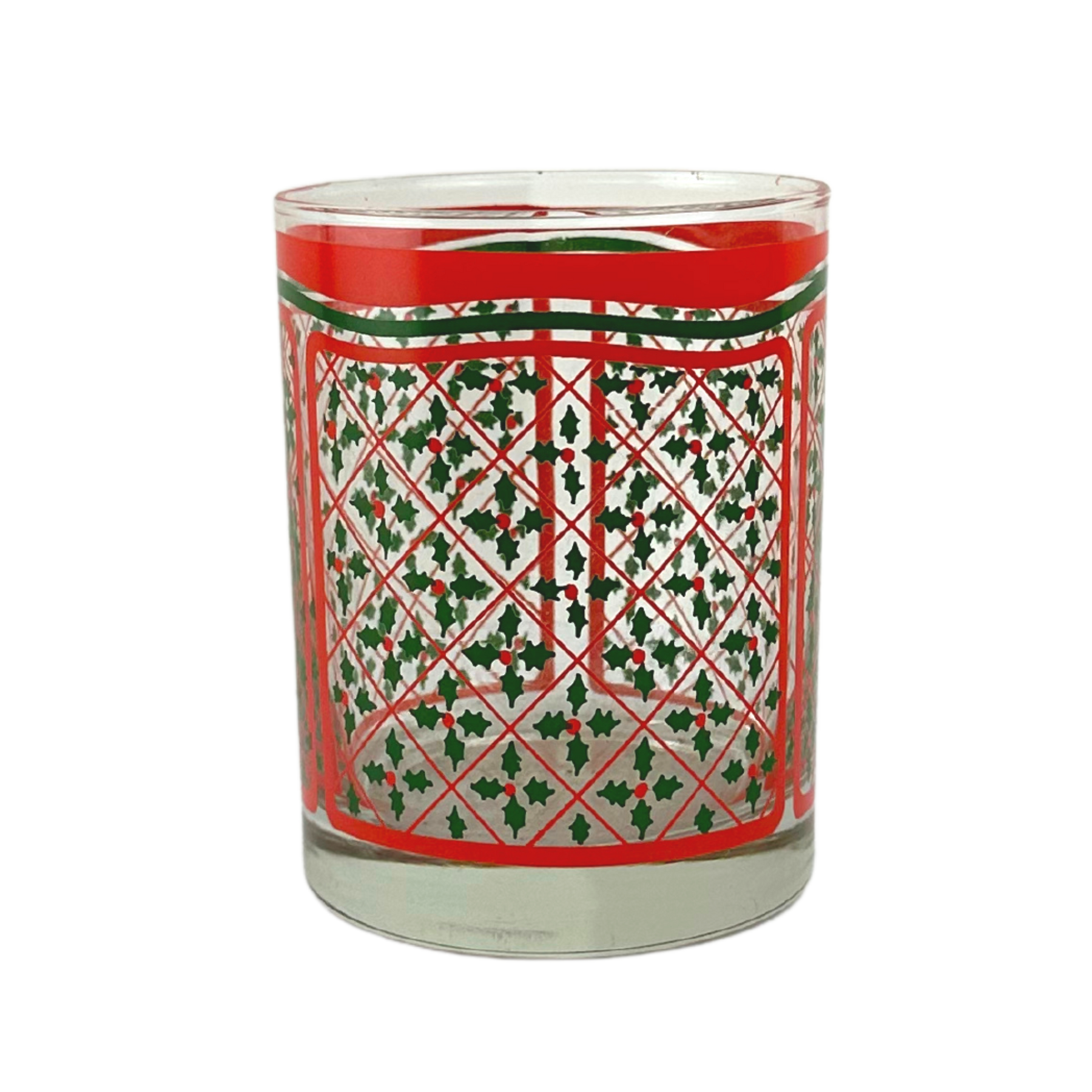 Vintage Holly Double Old Fashioned Glasses, Set of 6 Lily's Vintage Finds