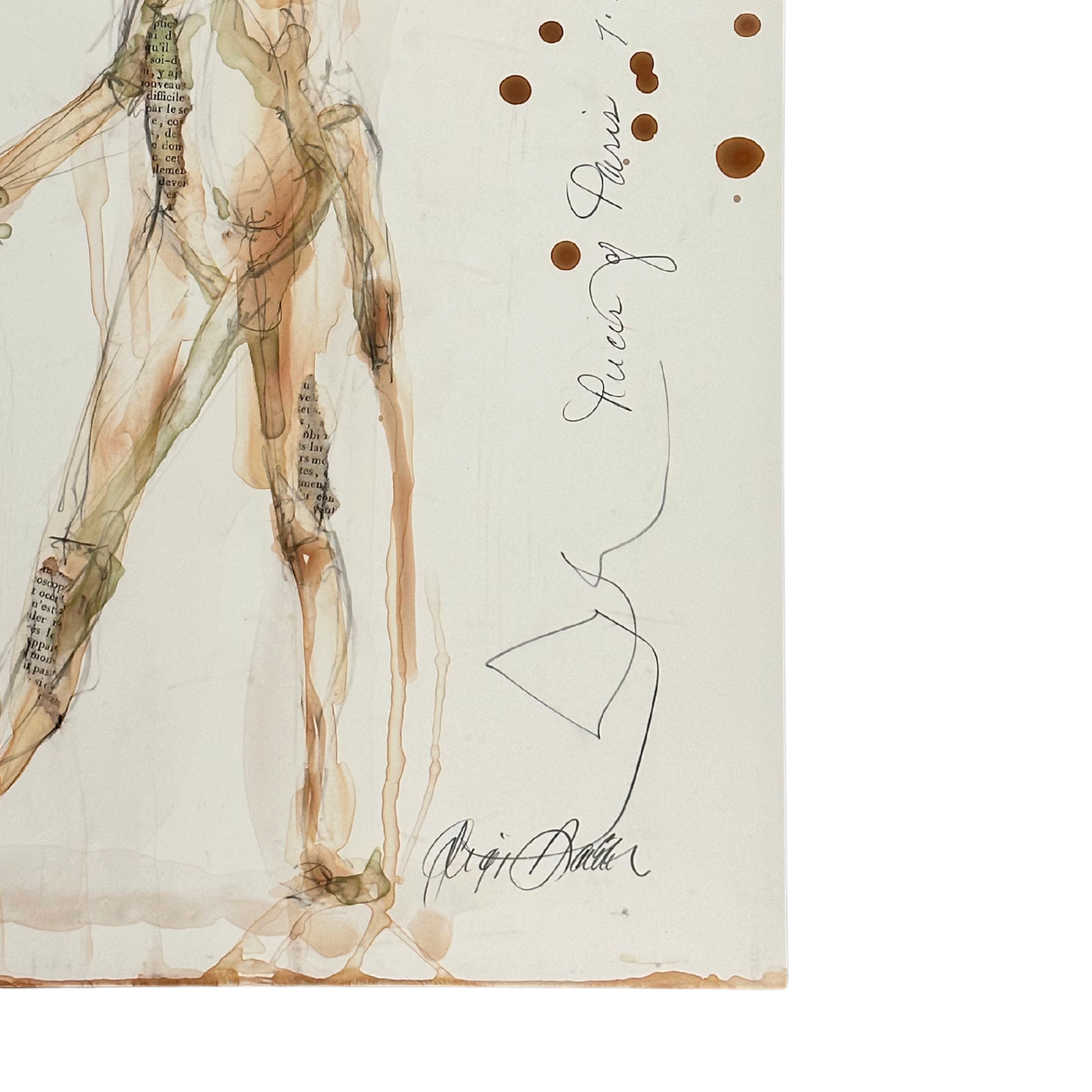 Gigi Davis Art x Original Nude Paris on Paper [1]