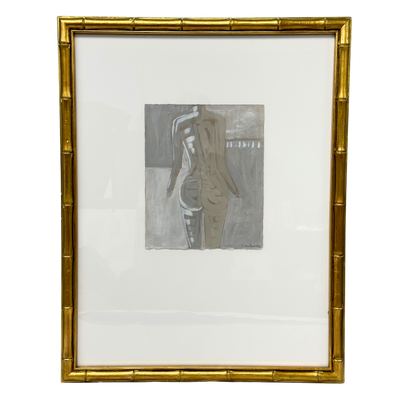 Johnston Burkhardt  Art x Nude II in Vintage Gold Bamboo Frame