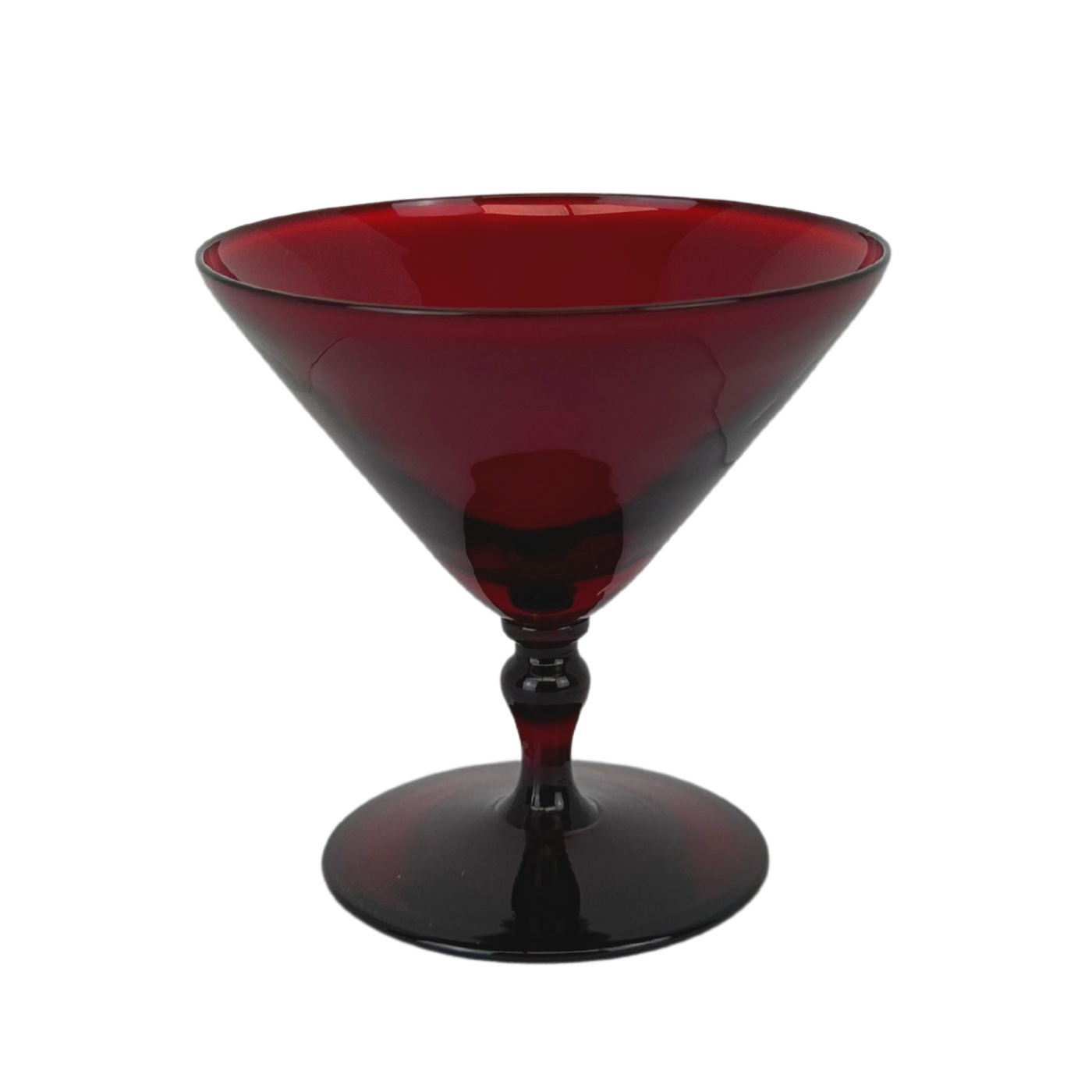 Vintage Red Martini Glasses, Set of 9 Lily's Vintage Finds