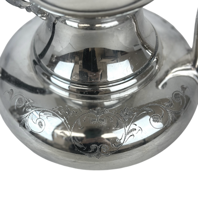 Early 20th c. Silver Plate Victorian Style E.P. Copper Tea Pot
