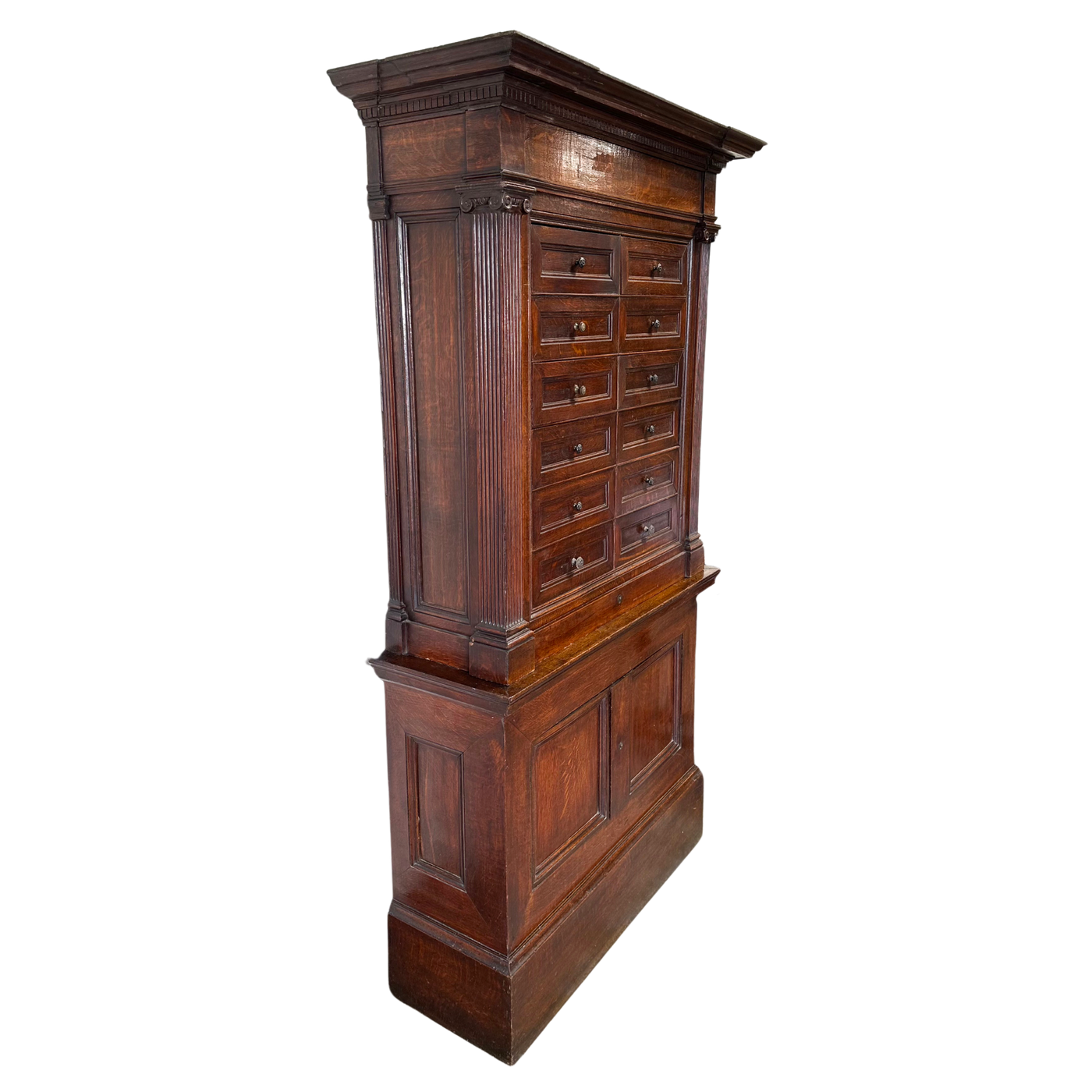 Unique 18th c. 10-Drawer Cabinet