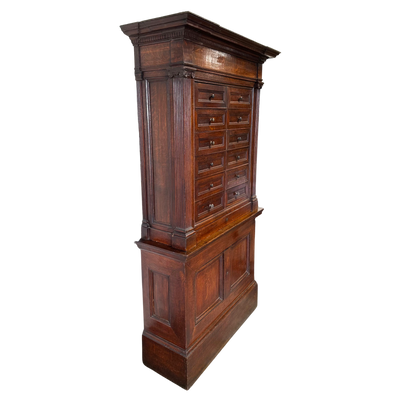 Unique 18th c. 10-Drawer Cabinet