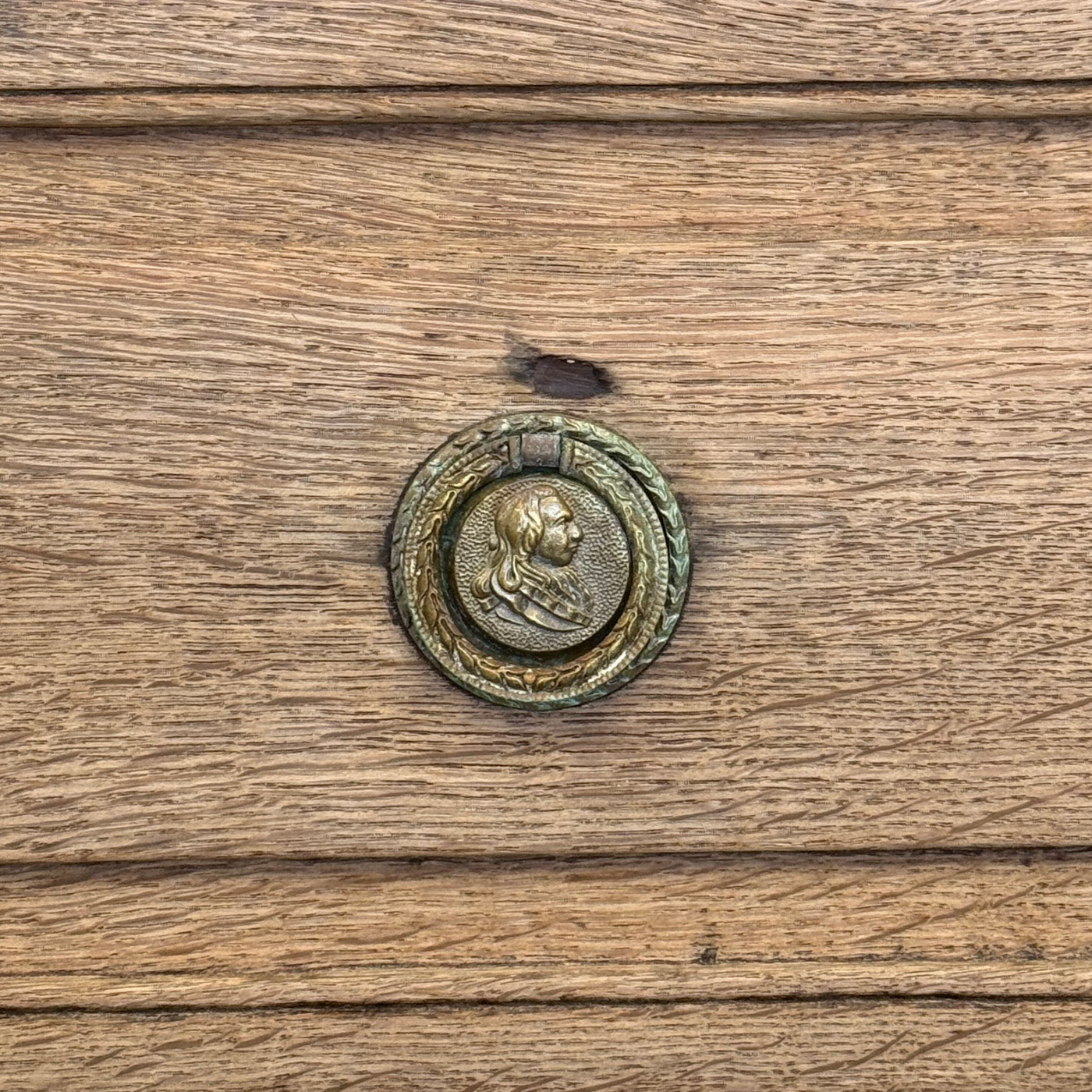 18th c. Bleached Oak Commode