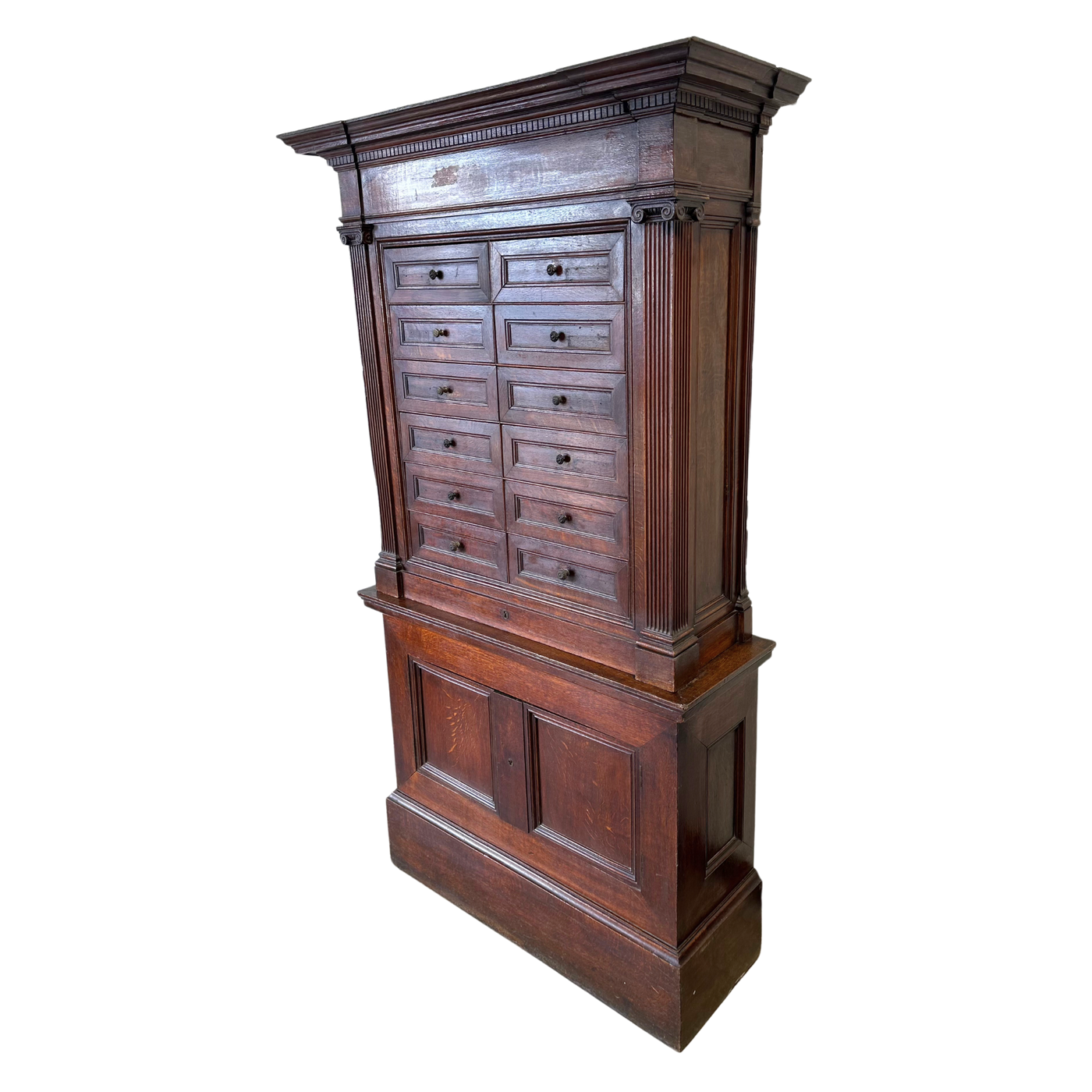 Unique 18th c. 10-Drawer Cabinet