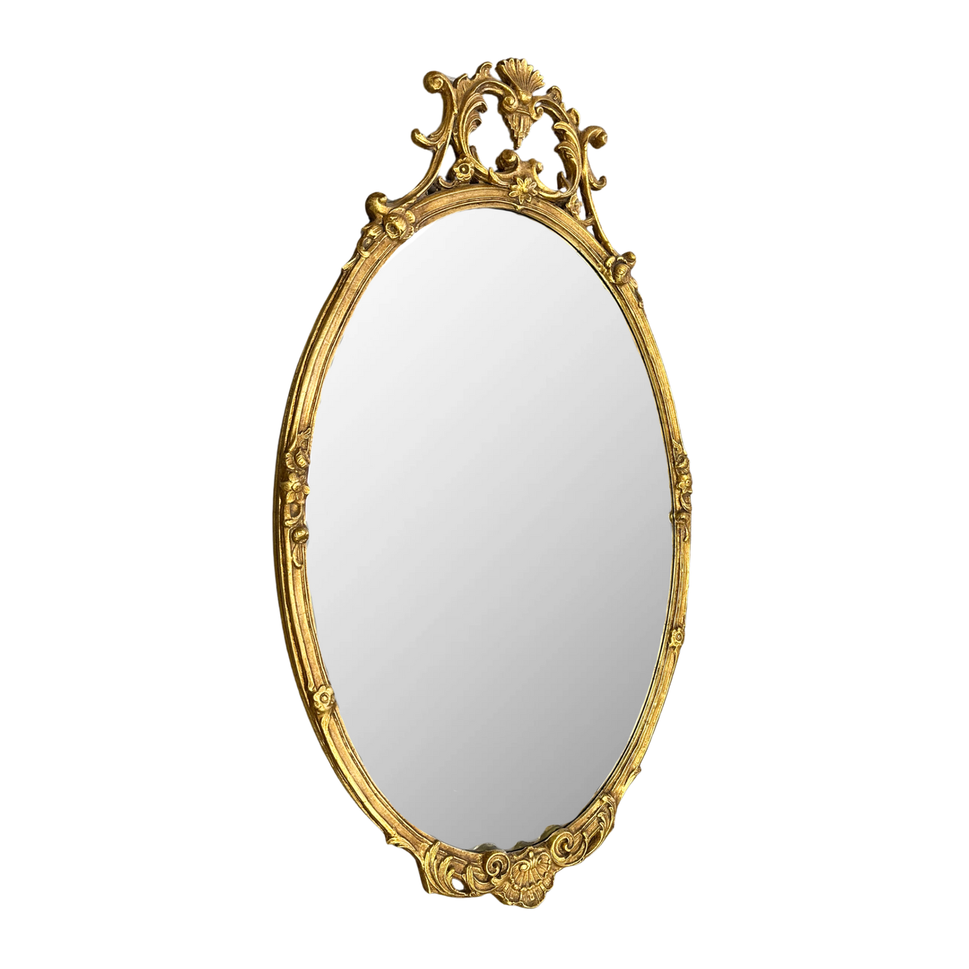 Vintage Friedman Brothers Gilded Oval Mirror