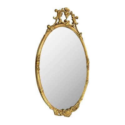 Vintage Friedman Brothers Gilded Oval Mirror