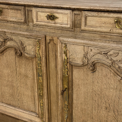 18th c. French Provincial Bleached Buffet