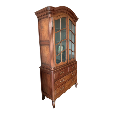 18th C. French Cabinet with Blue Interior