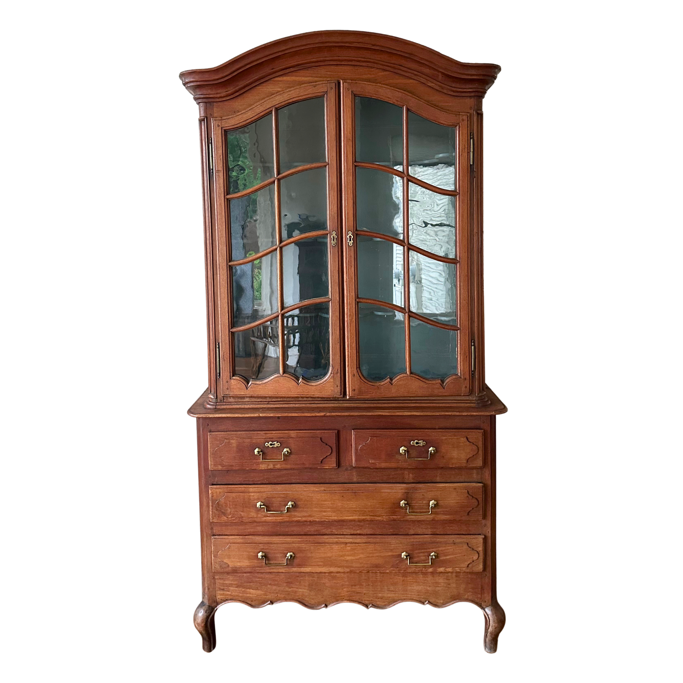 18th C. French Cabinet with Blue Interior