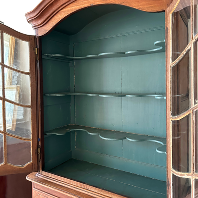 18th C. French Cabinet with Blue Interior