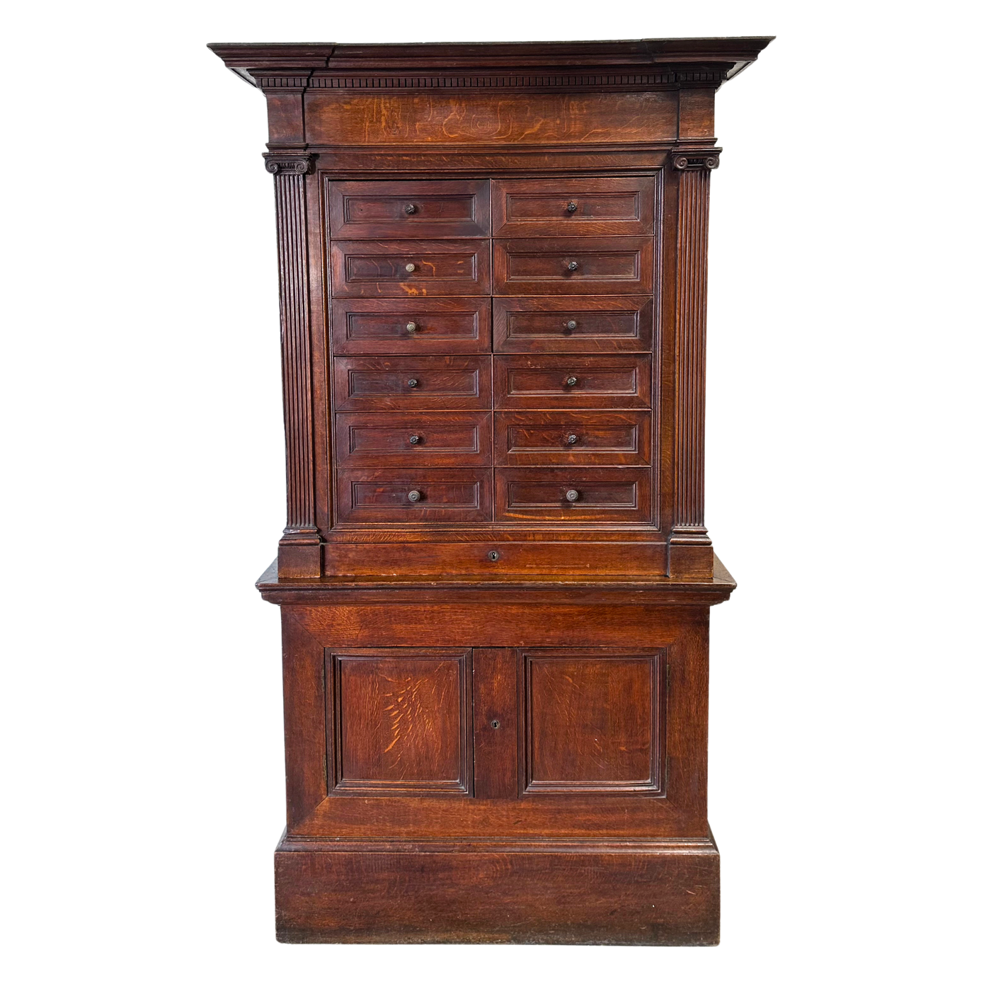 Unique 18th c. 10-Drawer Cabinet