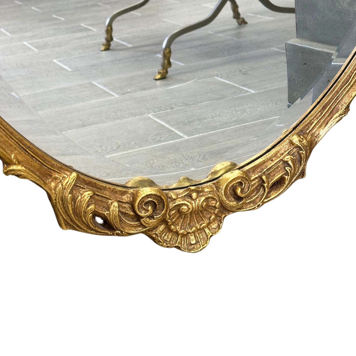 Vintage Friedman Brothers Gilded Oval Mirror