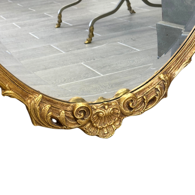 Vintage Friedman Brothers Gilded Oval Mirror