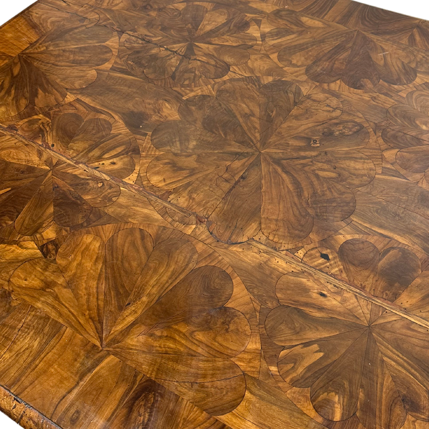 Antique Table with Intricate Inlay