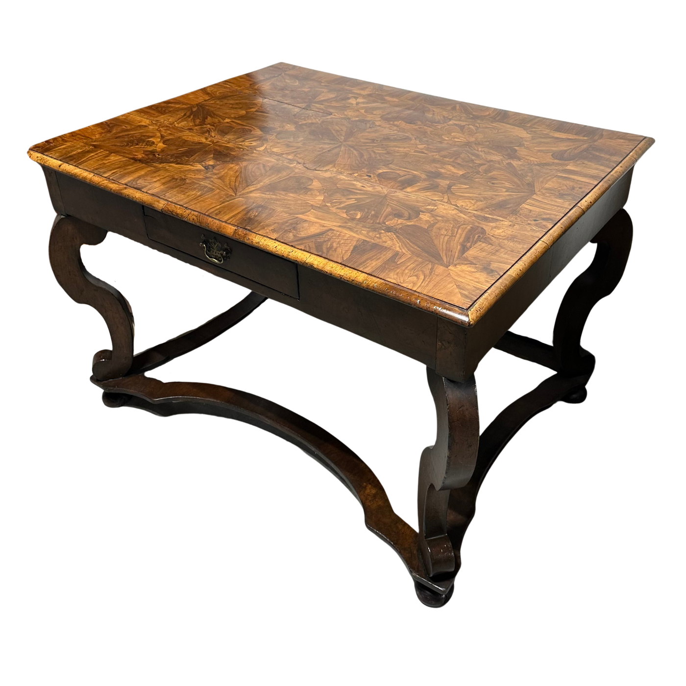 Antique Table with Intricate Inlay