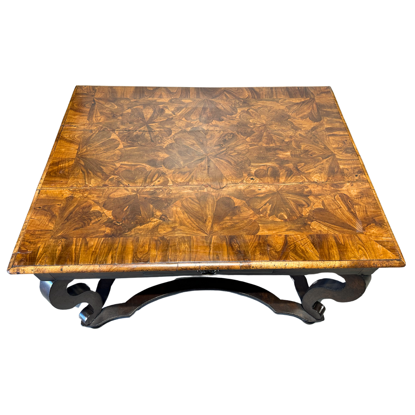 Antique Table with Intricate Inlay