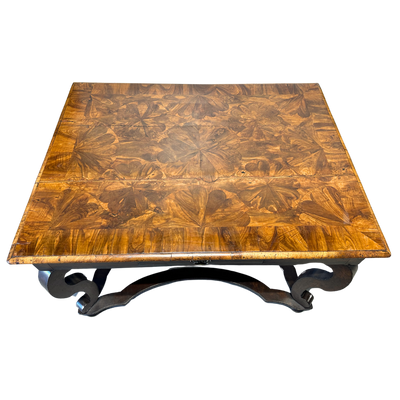 Antique Table with Intricate Inlay