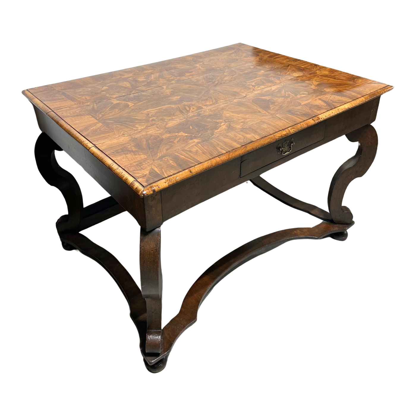 Antique Table with Intricate Inlay