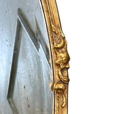 Vintage Friedman Brothers Gilded Oval Mirror