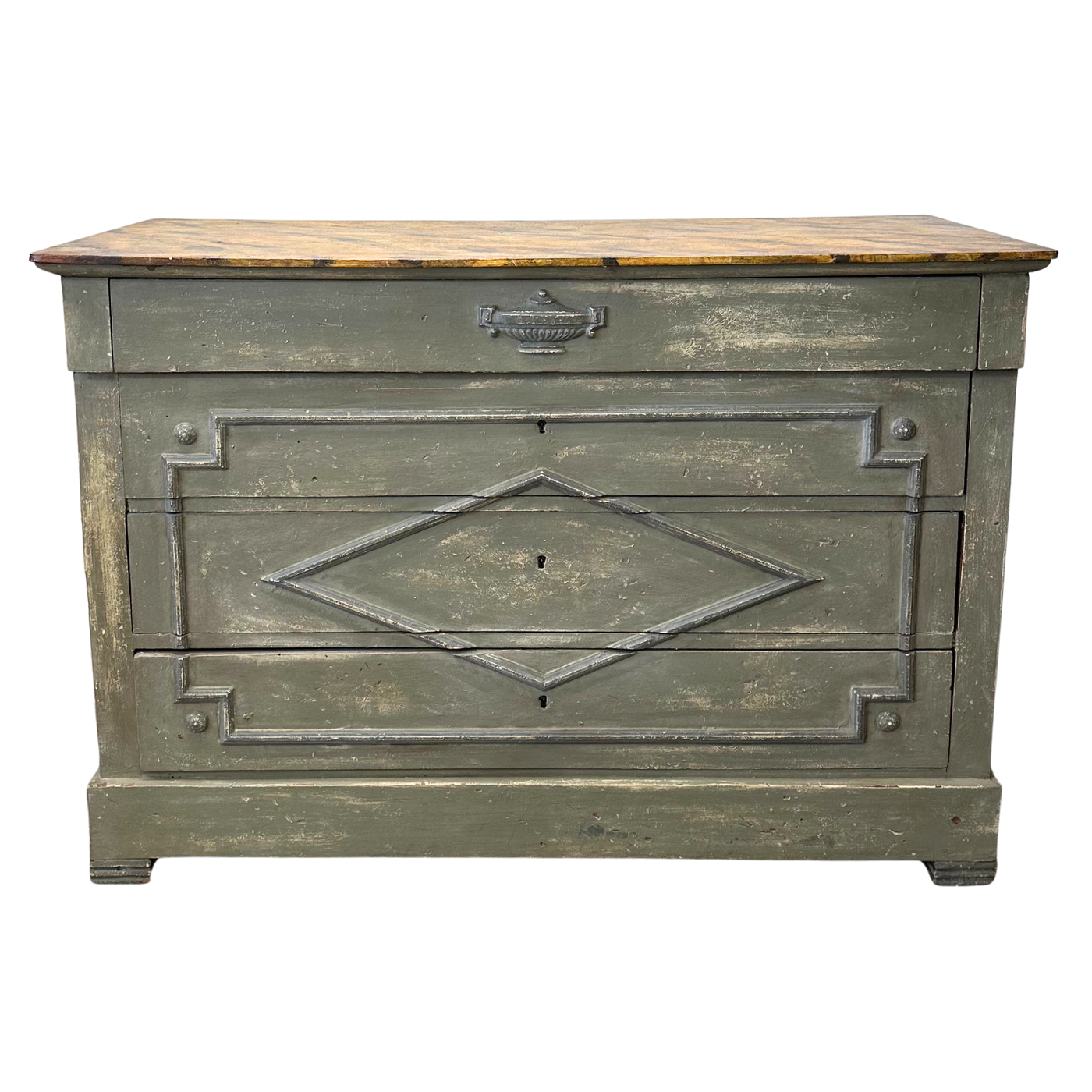 Antique Commode with Decorative Finish