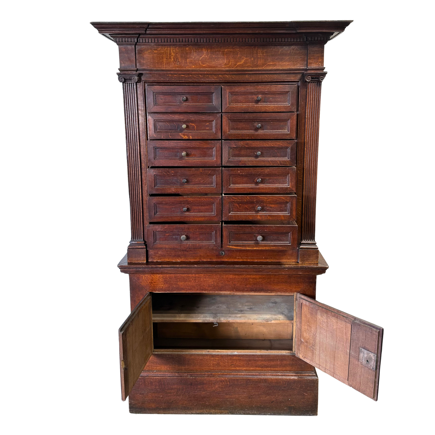 Unique 18th c. 10-Drawer Cabinet