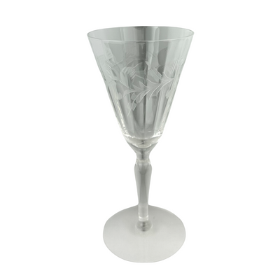 Vintage Cut Crystal Goblet, Set of 6