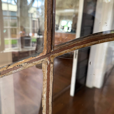 18th C. French Cabinet with Blue Interior