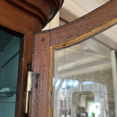 18th C. French Cabinet with Blue Interior