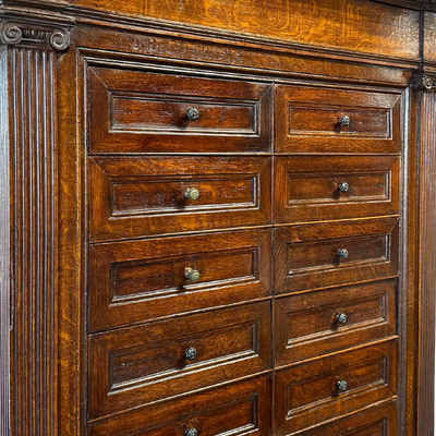 Unique 18th c. 10-Drawer Cabinet