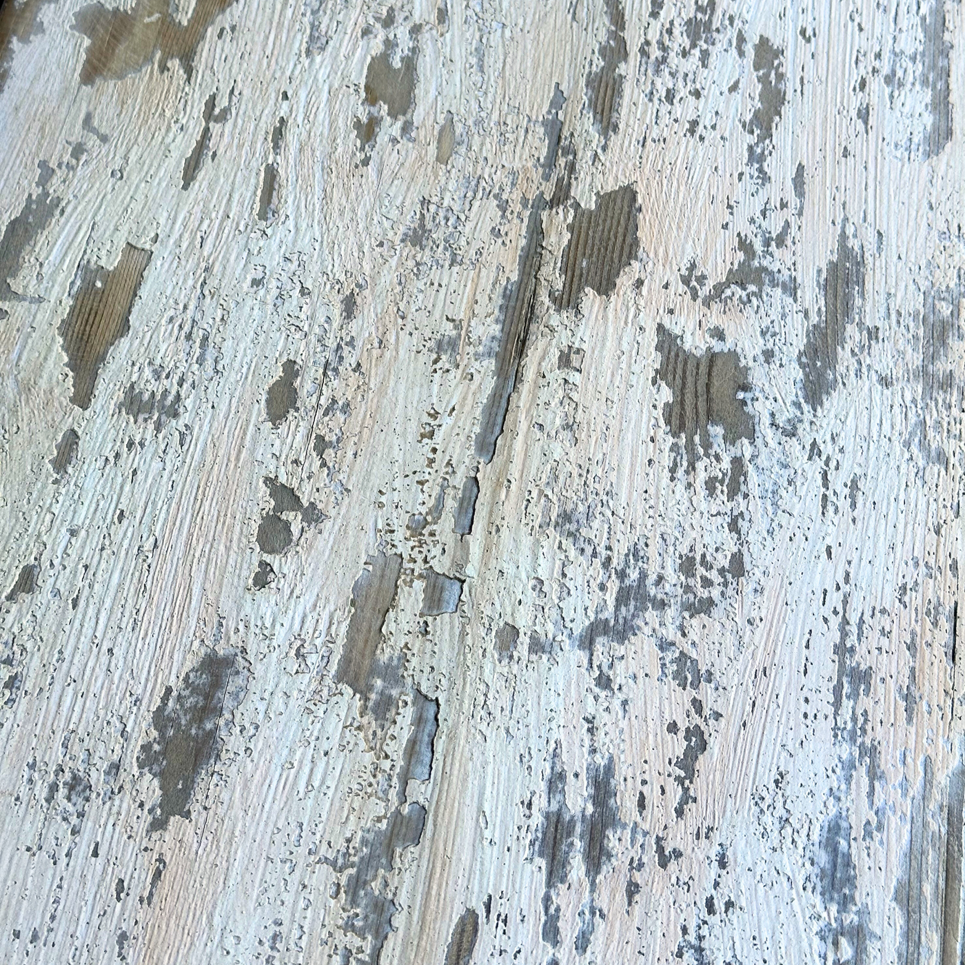 Pair of Light Blue Distressed Demilune Tables